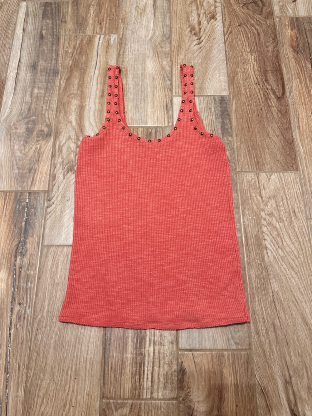Bad Little Country Girl Ribbed Studded Tank Top